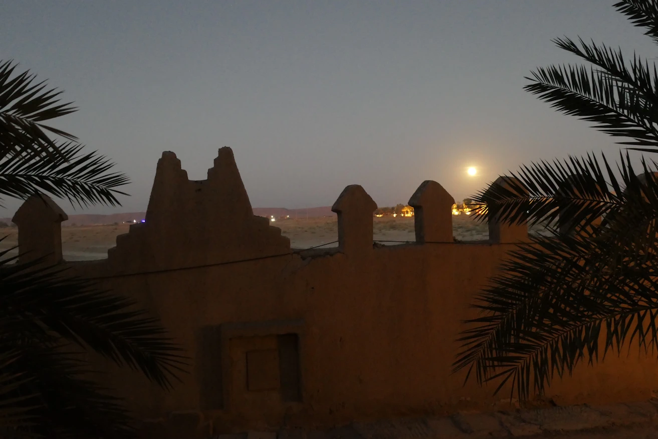 Moon rise at our hotel