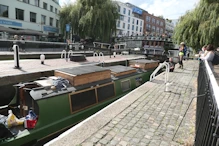 Locks at Camden raising a boat