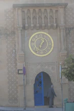 Clock of mosque outside the