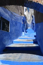 A blue alley