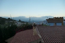 Morning mist from our hotel