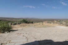 Looking over the other half of the ruins to be uncovered