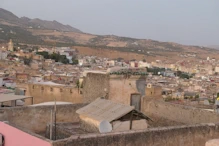 View over medina from roof top restaurant