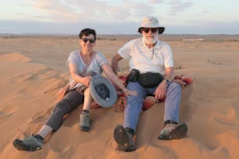 Nick and Robyn watching sunset