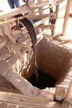 Underground water tunnel to suply oasis