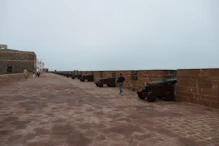 The town walls with cannon