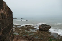 Foggy view from corner fort