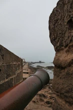 View over a cannon in the corner fort