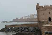 Looking back over town