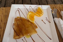 Orange crepe