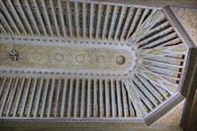Painted ceiling in reception room