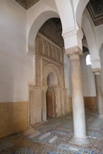 The niche indicating the way to Mecca (a relict from before the conversion)
