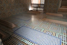 Inside the female funery building