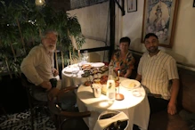 Nick, Robyn and Aziz (our guide)