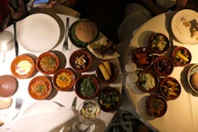 An array of little dishes