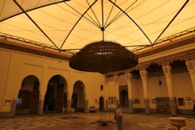 The main space with very big ceiling ornament
