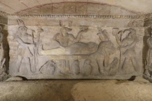 Carving of Egyptian funerary rites