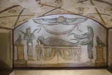 Decoration in tomb moved to the site