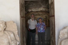 Nick and Robyn in tomb moved to the site