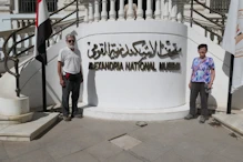 Nick and Robyn at front of