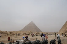 The Khafre Pyramid from near the great