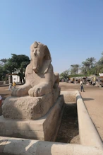 The second largest sphynx, with face of Hatshepsut