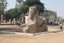 The second largest sphynx, with face of Hatshepsut