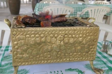 The brazier on which our lunch was presented