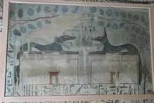 Tomb of Sennofer – two jackels as guards