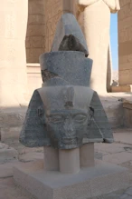 Head off large statue