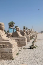 The avenue of sphinxes 2.6km to Karnak
