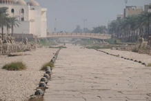 The avenue of sphinxes 2.6km to Karnak