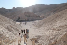View from entrance to tomb of Merenptah