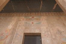 Decorated doorway, ceiling and walls