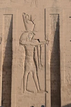 Image of Horus wearing the double crown