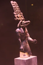 Metal statue of Sobek