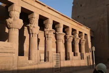 Hathor topped pillars