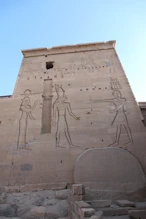 Pylon built around imovable stone