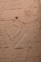 Pharoah making offering