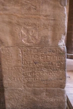 Christian cross and Greek graffiti