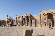 Main forecourt wall with windows