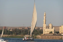 A felucca in fron to mosque