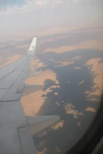 Flying over Lake Nasser on thw way to