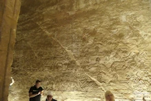 The main temple interior war scene