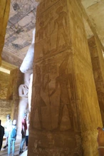 The main temple interior pillar paintings