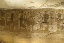 The main temple interior offerings to Ra sun god