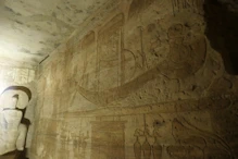 The main temple interior wall decoration in sanctuary