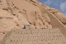 The main temple leaving view