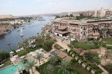 View from our room to Elephantine Island and Nile