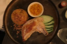 Chicken with coconut rice